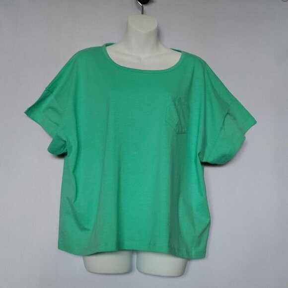 J. Crew Factory Organic Cotton Pocket Tee Size 2X Plus Size New NWT - Picture 1 of 3